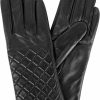 Karla Hanson Women'S Quilted Leather Touch Screen Gloves New