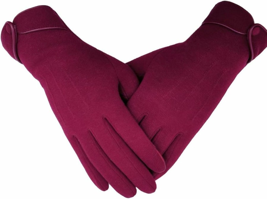 Tomily Tomily Winter Touch Screen Texting Warm Gloves With Thermal Soft Lining For Women Clearance