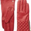 Bruno Magli Bruno Magli Women'S Diamond Quilted Cuff Leather Gloves Wholesale