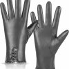 MAGILINK Womens Leather Gloves Fashion Cute, Gloves For Women Cashmere Lined, Winter Gloves For Women Touchscreen Driving Wholesale