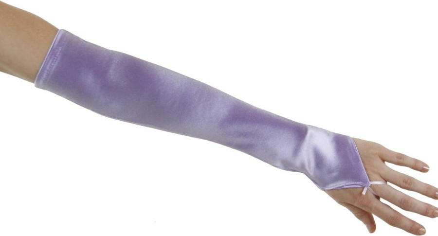 Greatlookz Greatlookz Soft Serenade Elbow Length Fingerless Gloves, Lavender Clearance