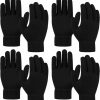 Cooraby Cooraby 4 Pairs Winter Magic Gloves Thicken Knitted Warm Gloves Stretchy Full Fingers Uni Gloves For Men Women Wholesale