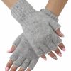 WHOLEWOOLS Wholewools Wool Fingerless Gloves Half Finger Gloves For Women Winter Knit Fingerless Gloves Open Finger Gloves Clearance