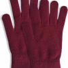 DALEDWN Daledwn 5 Colors Winter Adult Magic Gloves Full Fingers For Women Teens Stretchy Warm Knit Gloves (Wine Red) Wholesale