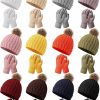 Handepo Handepo 24 Pcs Women Knit Glove Hat Bulk Windproof Fleece Cap Touchscreen Gloves Set Winter Warm Beanies Gloves Pack For Women Adult Online