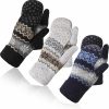 Vicenpal Vicenpal 3 Pairs Women'S Winter Gloves Warm Lining Mittens Knit Thick Wool Gloves Knit Mittens For Winter Cold Weather Wholesale