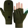 EEFOW Eefow Winter Fingerless Gloves & Mitten: Cold Weather Un Touchscreen Windproof Mittens For Men & Women Black S/M/L Wholesale