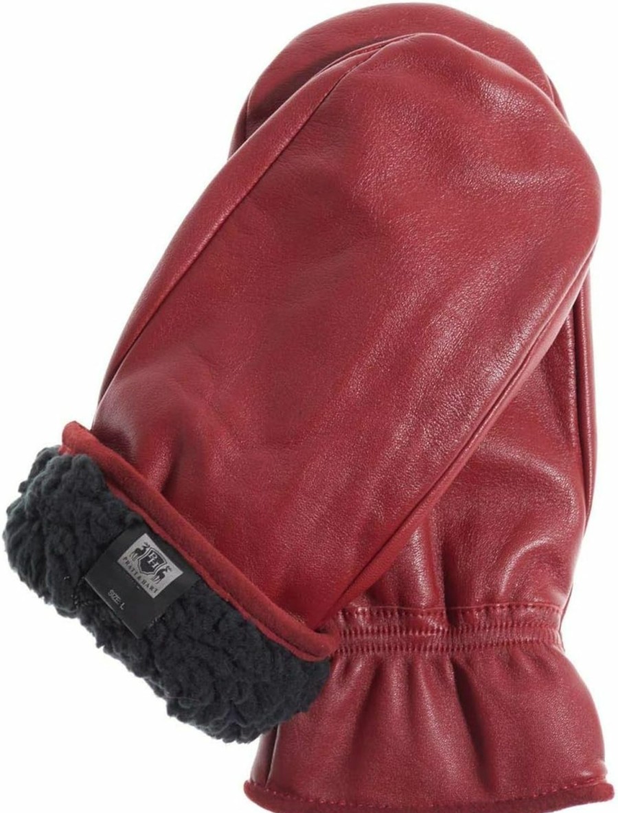 Pratt and Hart Alps Women'S Leather Mittens With Hi-Loft Sherpa (Polyester) Lining Rs6976 Hot