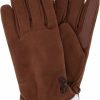 isotoner Isotoner Smartdri Smartouch Microfiber Gloves - A30662 (Cognac, L/Xl) Hot