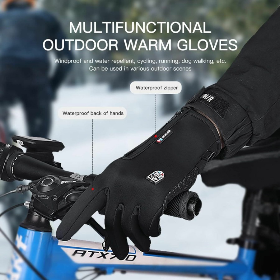 TEMEI Winter Thermal Gloves For Men And Women, Waterproof Windproof And Non-Slip Gloves, Warm Touch Screen Gloves For Outdoor Running, Cycling, Driving Online