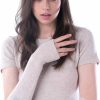 cashmere 4 U Cashmere 4 U Women'S 100% Cashmere Long Sleeve Fingerless Mitten Gloves New