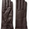 MESSERIO Cashmere Lined Leather Fashion Gloves For Women New