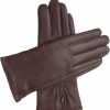 Downholme Touchscreen Leather Cashmere Lined Gloves For Women Clearance