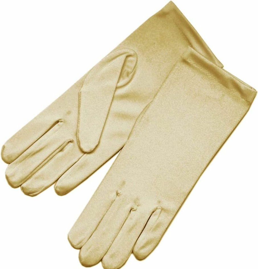 ZaZa Bridal Zaza Bridal 4-Way Stretch Matte Satin Dress Gloves Wrist Length 2Bl Hot