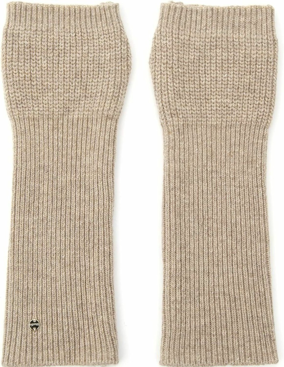 UNDERCONTROL Undercontrol Signature Gold Label Cashmere Lambs Wool Blend Soft Knit Touch Fingerless Short Warmer Cell Phone Gloves Korea Hot