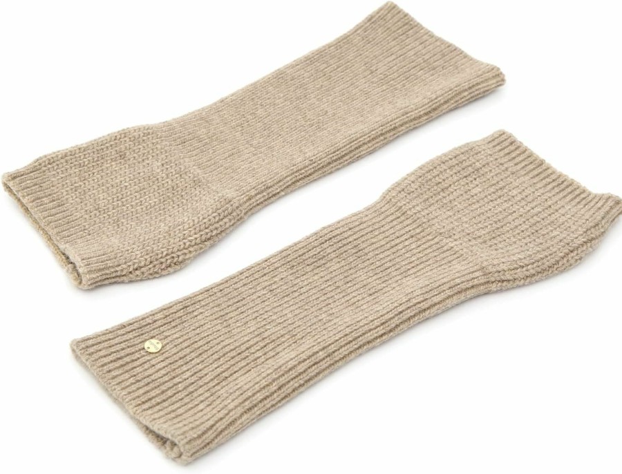 UNDERCONTROL Undercontrol Signature Gold Label Cashmere Lambs Wool Blend Soft Knit Touch Fingerless Short Warmer Cell Phone Gloves Korea Hot