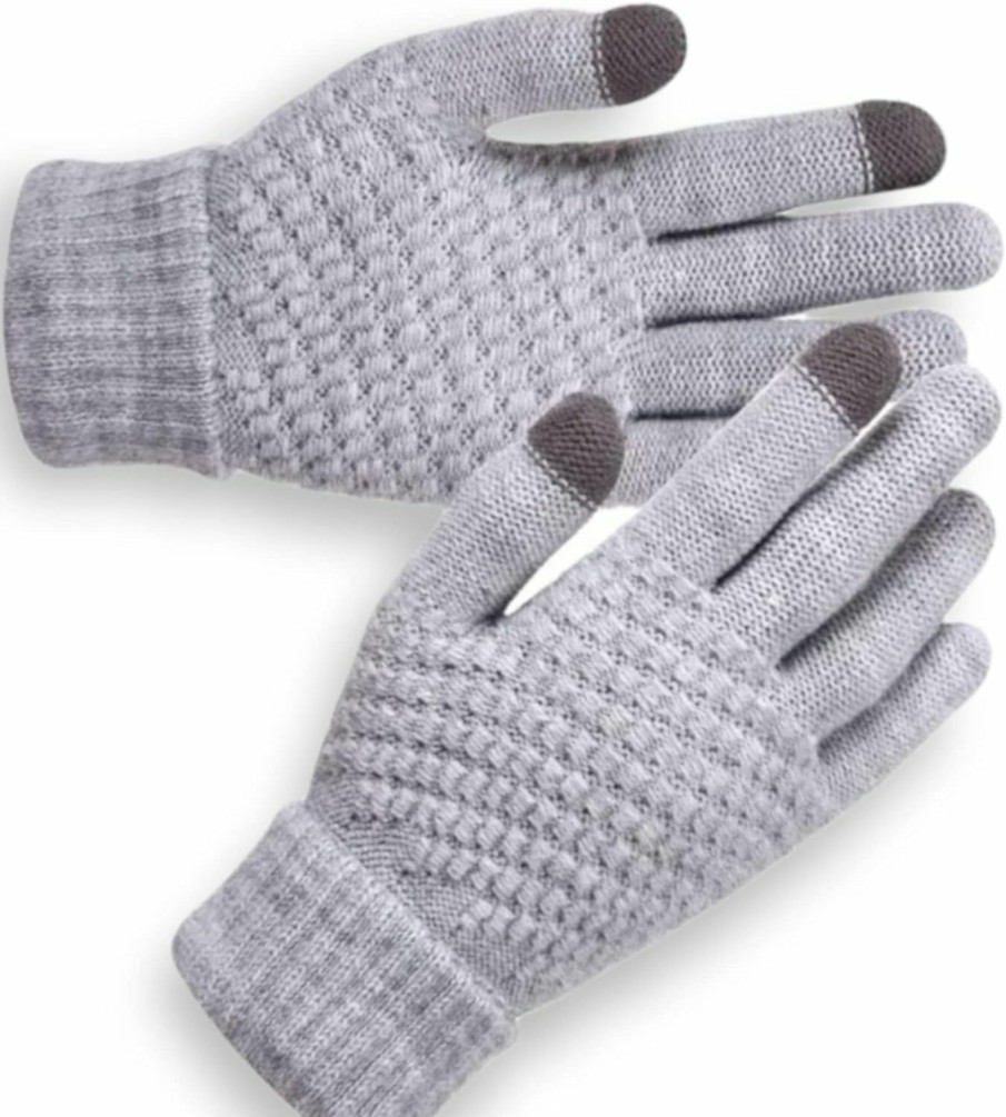 Generic Men'S Women'S Winter Magic Touch Screen Gloves Warm Stretch Knitted Wool Mittens Touch Screen Gloves. Wholesale