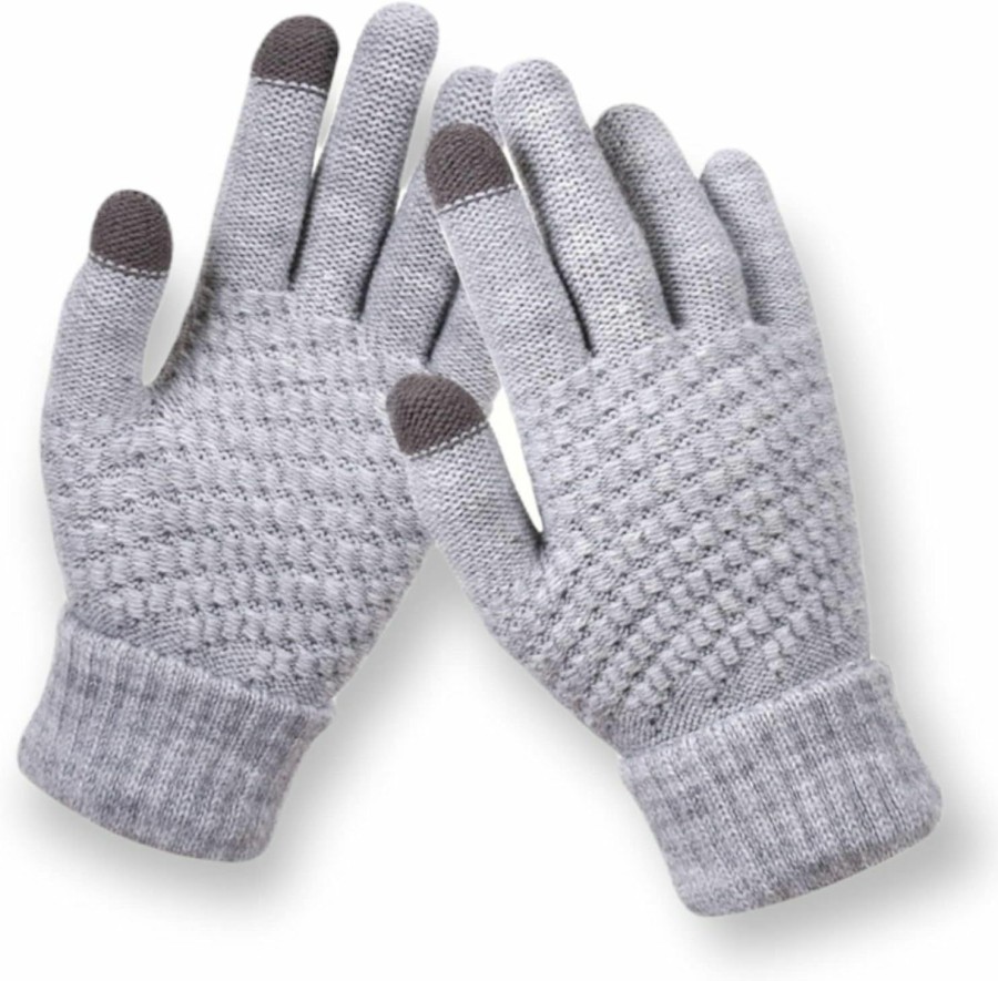 Generic Men'S Women'S Winter Magic Touch Screen Gloves Warm Stretch Knitted Wool Mittens Touch Screen Gloves. Wholesale