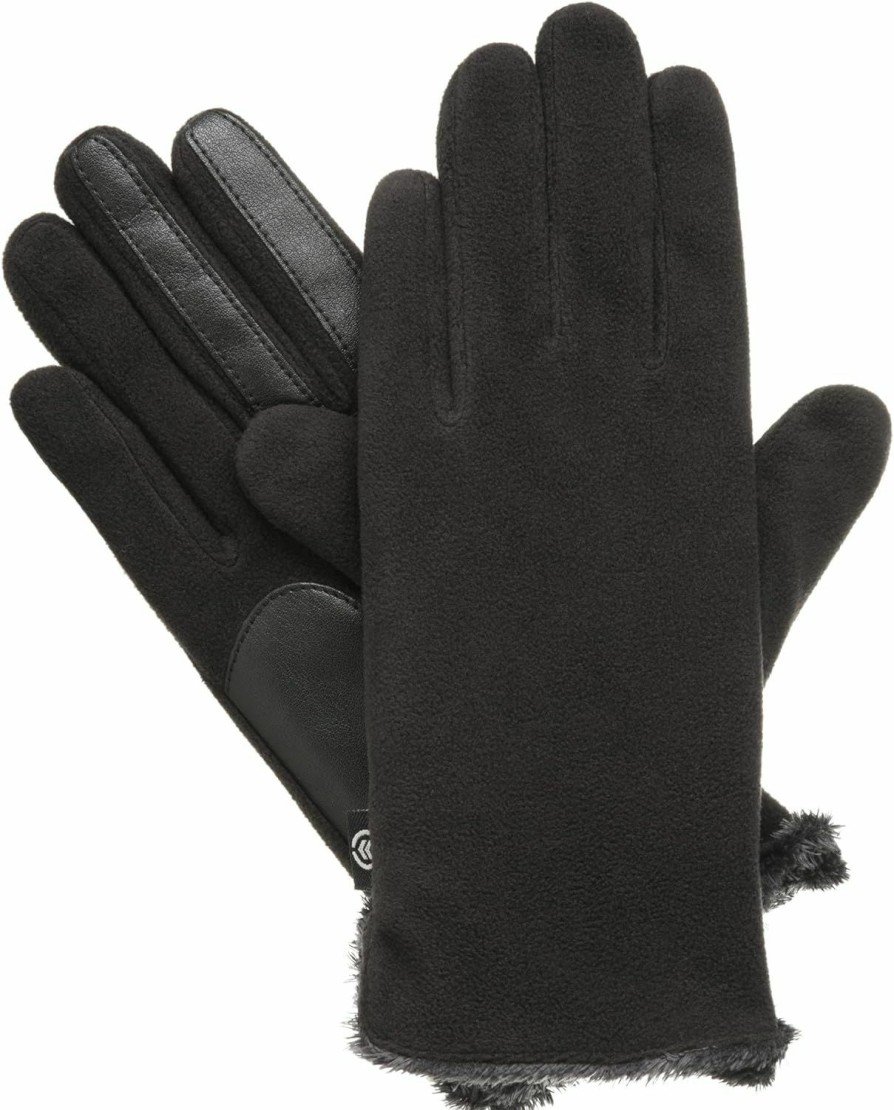 isotoner Isotoner Womens Stretch Fleece Gloves With Microluxe Lining And Smart Touch Technology Best