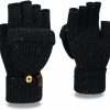 URBAN SPACE Urban Space Women'S Winter Fingerless Gloves Warm Flip Typing Gloves Knitted Convertible Gloves Texting Gloves Hot