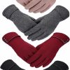 SATINIOR Satinior 4 Pairs Womens Gloves Winter Touchscreen Texting Phone Windproof Gloves Fleece Lined Cold Weather Warm Gloves Wholesale