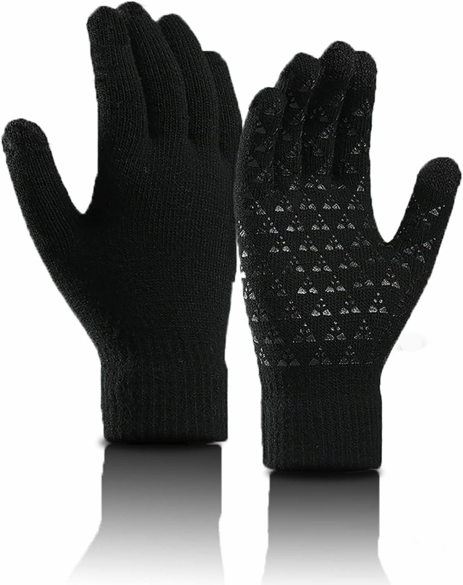 YUSSUNSNY Yussunsny Winter Gloves For Cold Weather Touch Screen Warm Knit Glove For Men Women Best