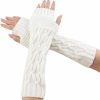 Lcaiualu Lcaiualu Winter Women Arm Warmers Long Fingerless Gloves For Women Mittens Knit Wrist Warmers With Thumb Hole Warm Sleeves Online