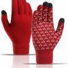 YLY Yly Winter Knit Gloves Touchscreen Warm Thermal Soft Lining Elastic Cuff Anti-Slip For Women Men New