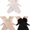 Skylety Skylety 3 Pairs Women Lace Gloves Dress Gloves Floral Lace Gloves For Tea Party Wedding Dinner New