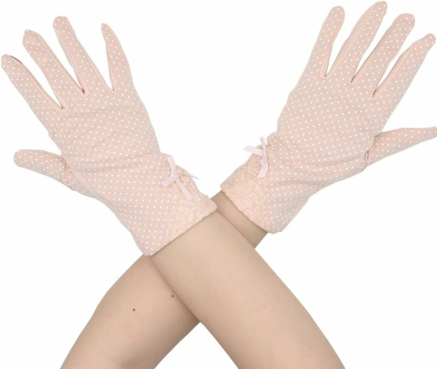 Chendvol Chendvol Women'S Lace Floral Touch Screen Driving Gloves Hot