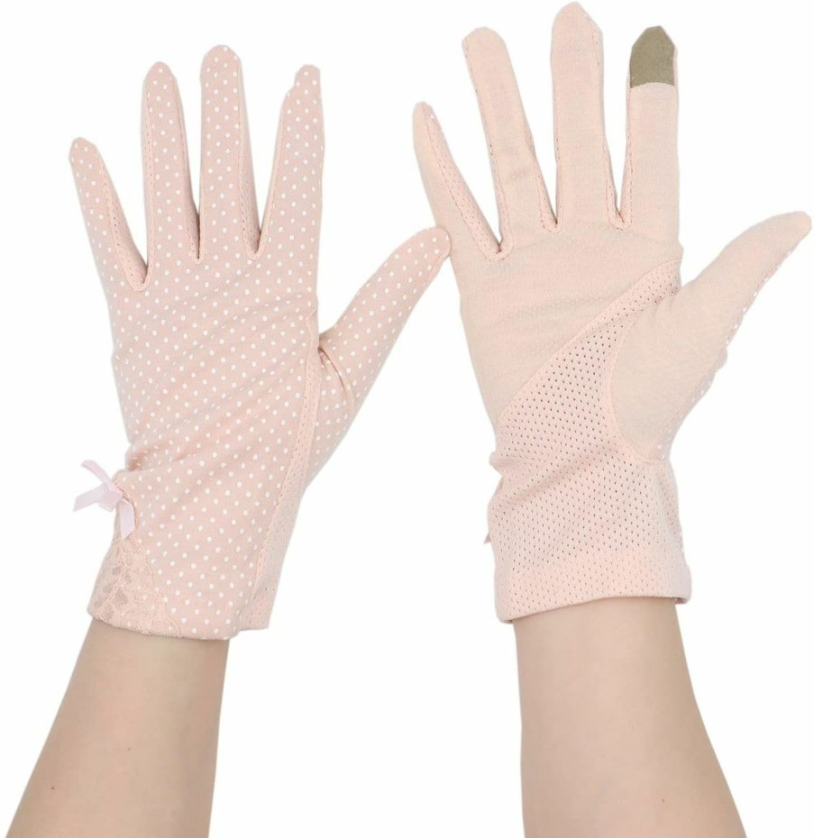 Chendvol Chendvol Women'S Lace Floral Touch Screen Driving Gloves Hot