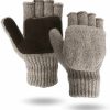 Illinois Glove Company 360 Rag Wool Glomitt Flip Mitten 3M Thinsulate Lined Tan Best